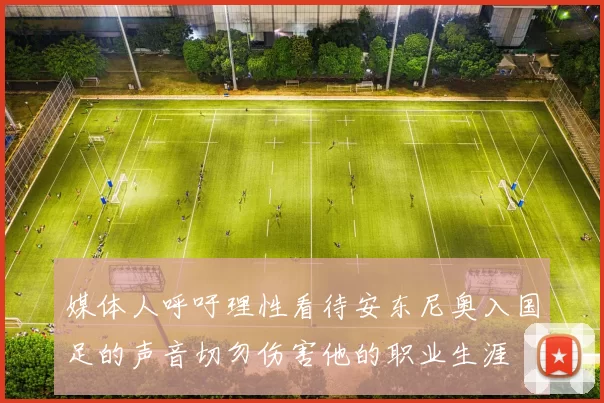 媒体人呼吁理性看待安东尼奥入国足的声音切勿伤害他的职业生涯